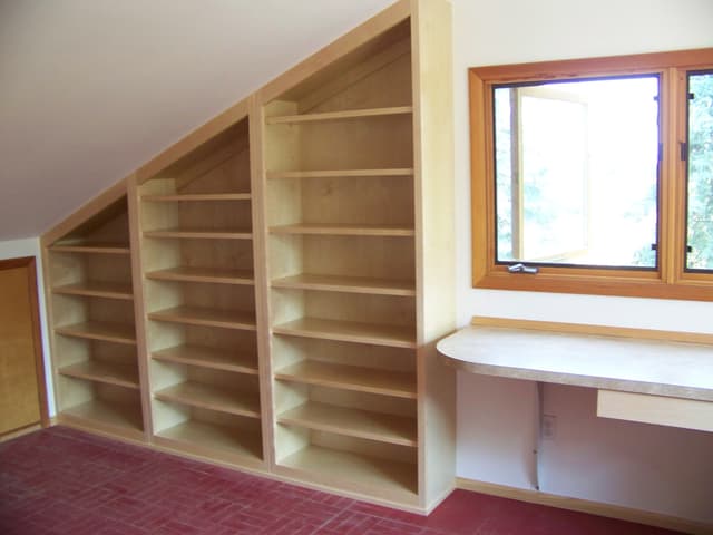 Built in bookcase