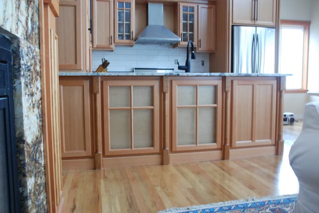 Cherry face frame kitchen cabinets