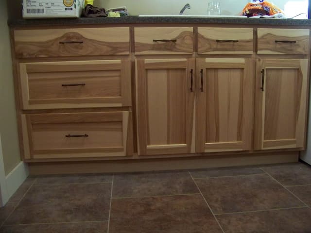 Hickory vanity