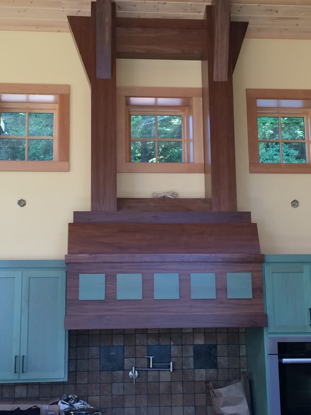 Ornate range hood