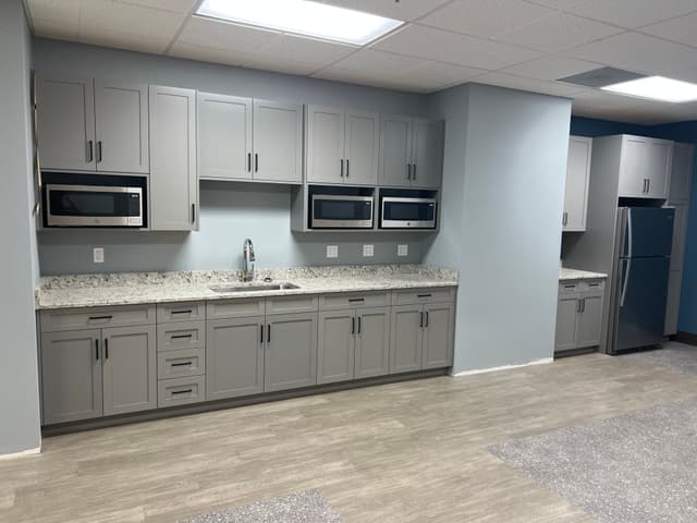 Lunch room cabinets